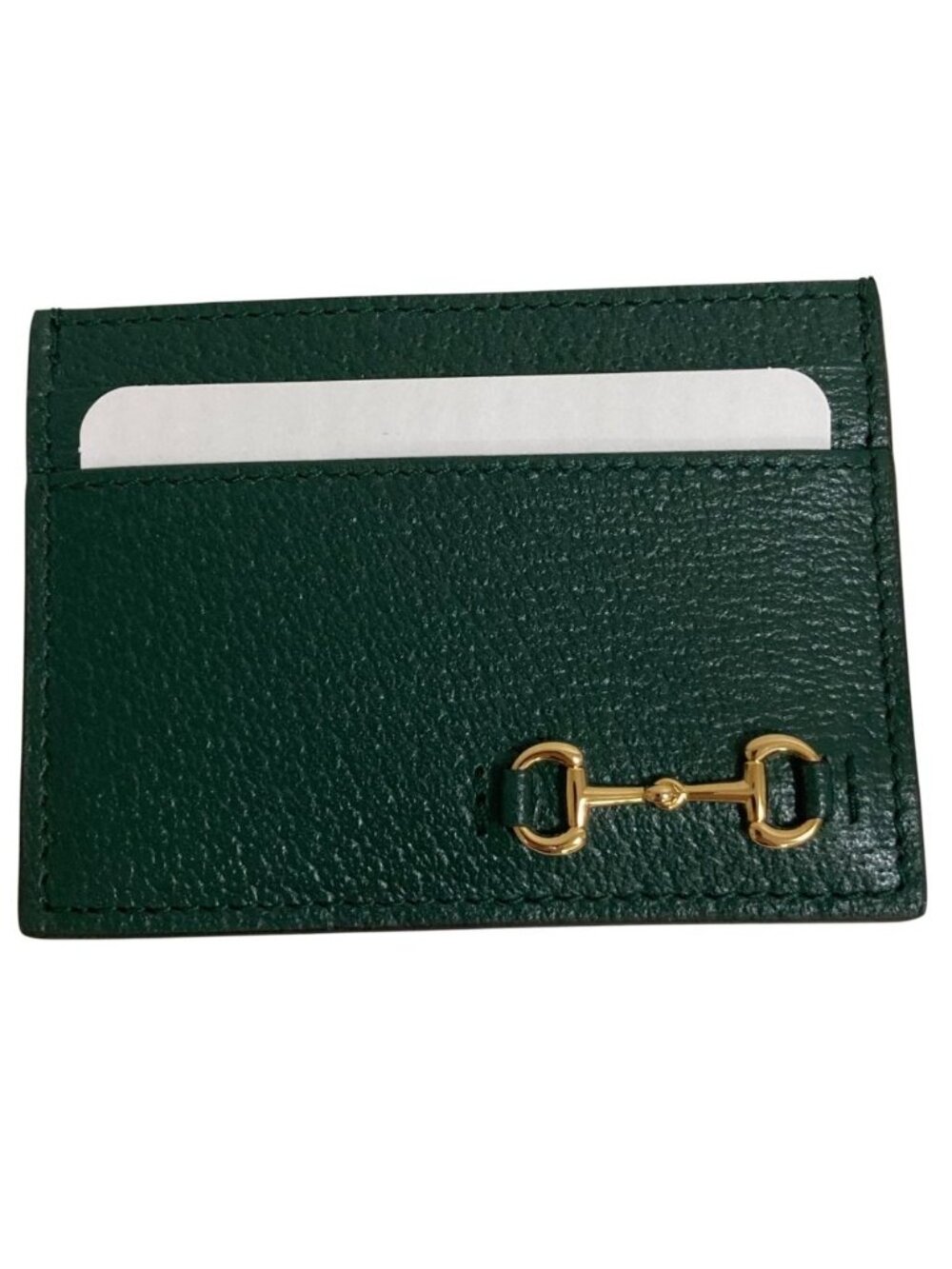 Gucci Horsebit Leather Card Case Playing Cards Set Green